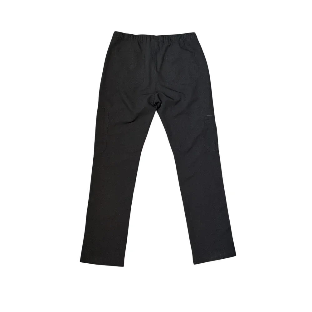 FIGS Technical Collection Mens Black Scrub Pants Small TM3001 Straight Leg Cargo